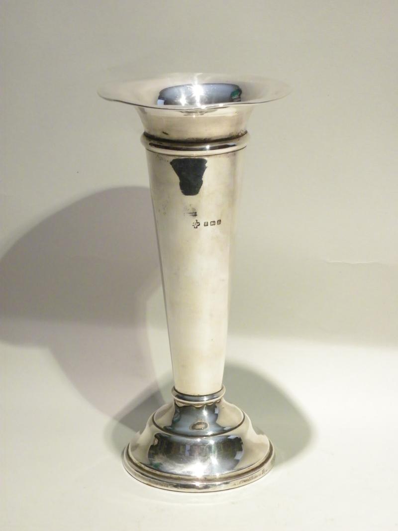 Hallmarked Silver Trumpet Vase – Birmingham 1919