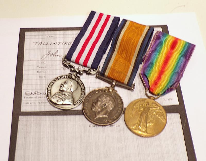 WW1 Medal Pair to Tallintire Argyle / Seaforth Highlanders MM Winner