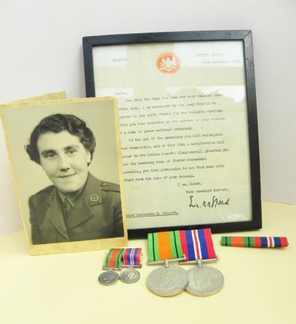 WW2 Pair to F.A.N.Y. Officer Helen Edwards.