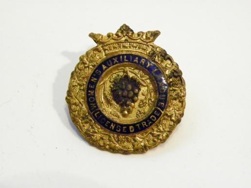 Unusual Gilded Metal & Enamel Women’s Auxiliary badge