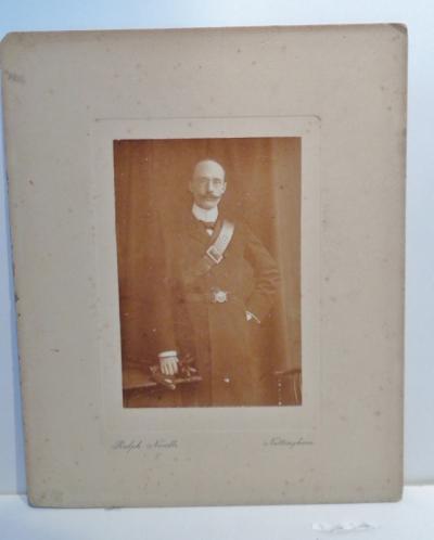 Rare Antique Photograph Commander Church Lads Brigade Nottingham
