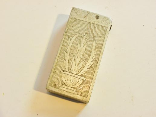 WW2 Era Aluminium Slab Petrol Lighter