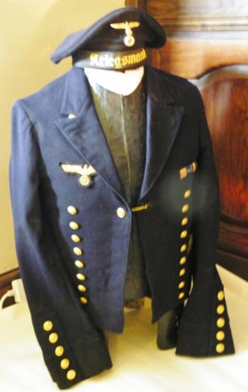 WW2 German Kriegsmarine Signallers Pea Jacket.