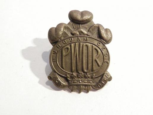 Scarce WW1 Canadian 21st Btn Prince of Wales Own regiment Cap Badge.