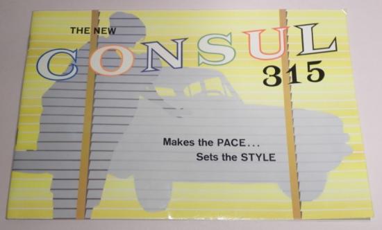 1960’s Ford Consul 315 Sales Brochure.