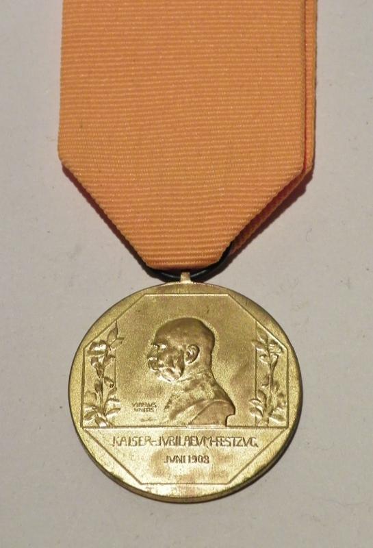1908 Issue Kaizer Franz Joseph 60 years Jubilee Medal –Rare Variant