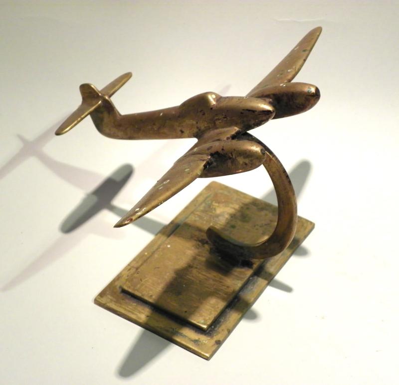 Rare WW2 Cast Brass Model of the Westland Whirlwind Fighter.