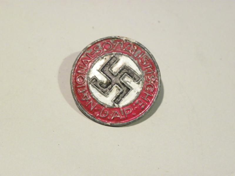 1930’s NSDAP Party Badge Painted Version.