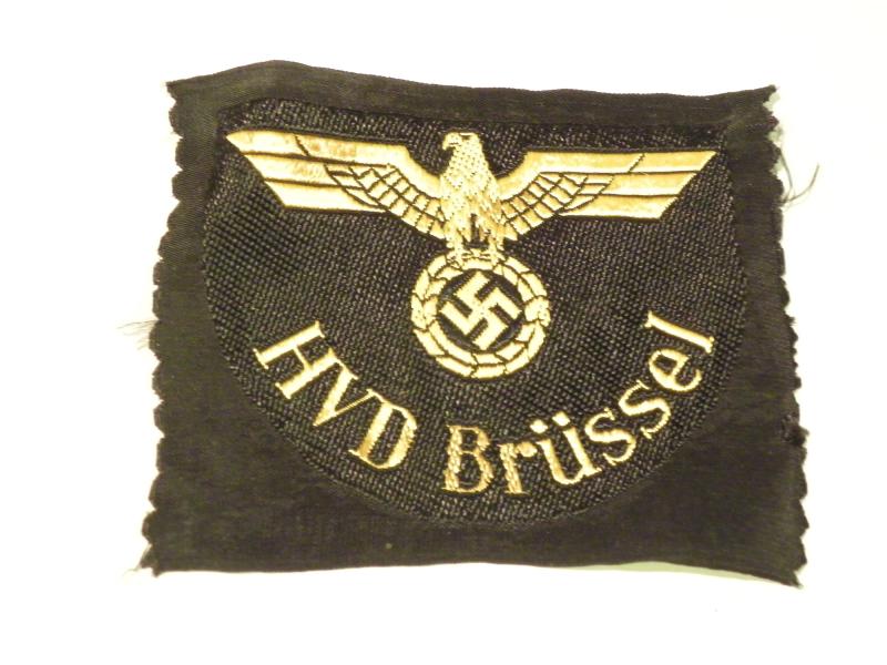 WWII Railway Haupt Verkehrsdirektion Sleeve Eagle Brussel.