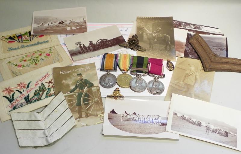 A George V Long Service Group 4 to Main RFA & R Co of Signals.