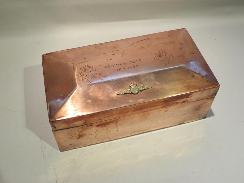 Post WW1 RAF Cigarette Box Persian Gulf 1918-22