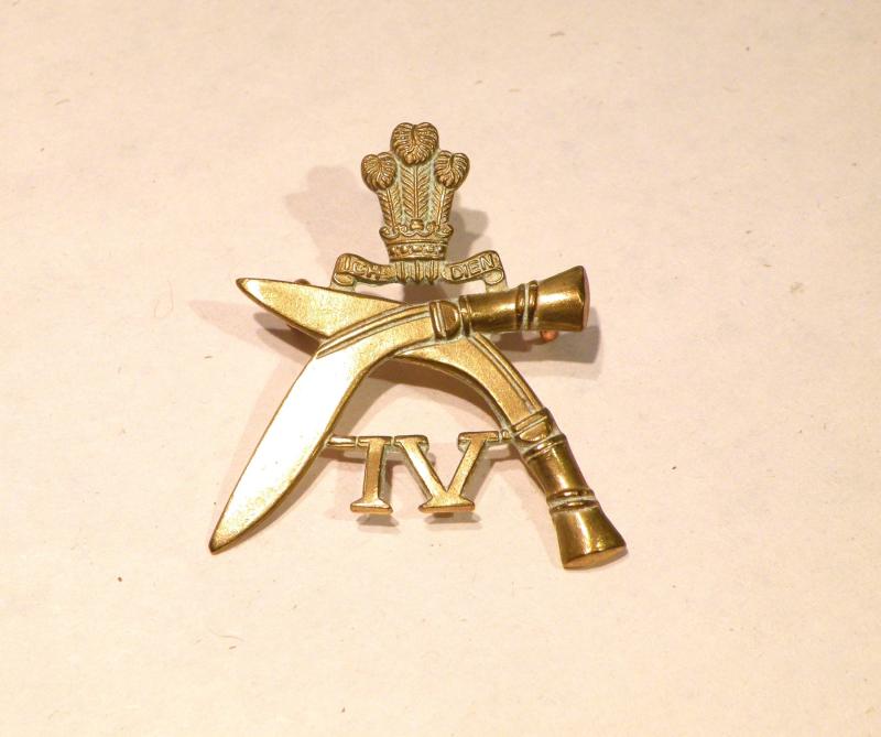 4th Prince of Wales Own Gurkha Rifles Cap Badge.