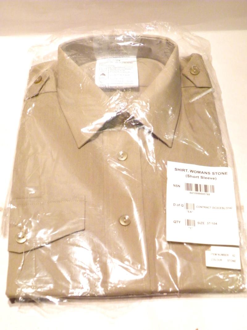 Various New and Packaged Woman’s Army Short Sleeved Shirts
