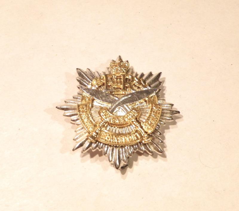 QEII Gurkha Transport Regiment Officers Cap Badge.