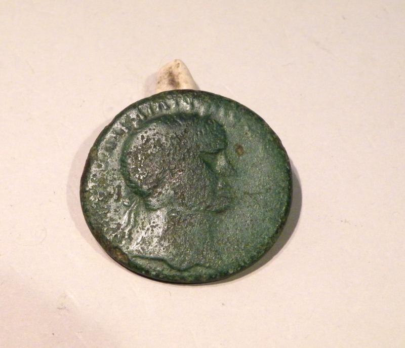 Roman Bronze Coin Nero