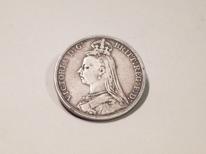 Victorian Silver Crown 1892.