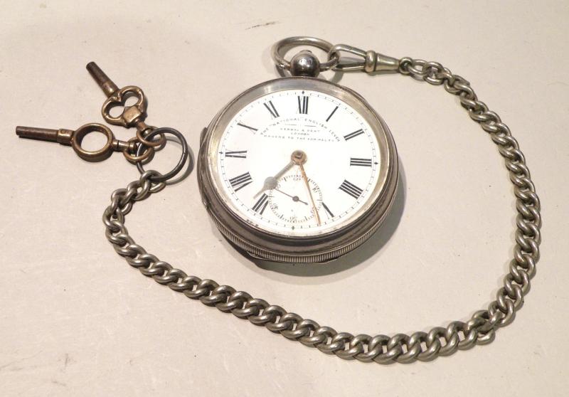 Silver Kendal & Dent Admiralty Pocket Watch 1900.