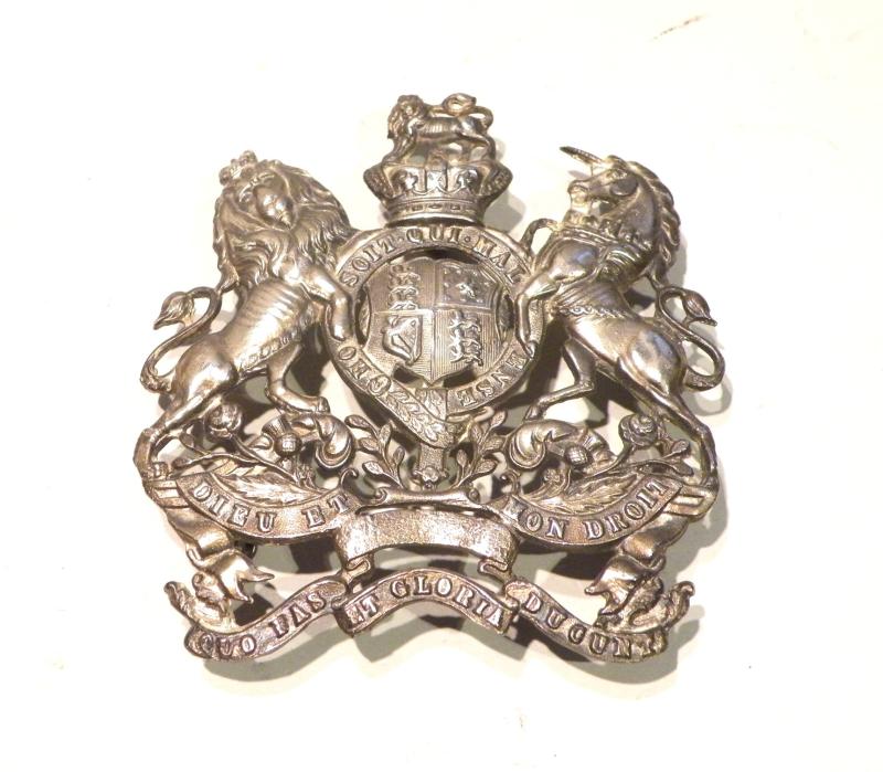 Scarce Victorian RE Volunteers Helmet Plate.