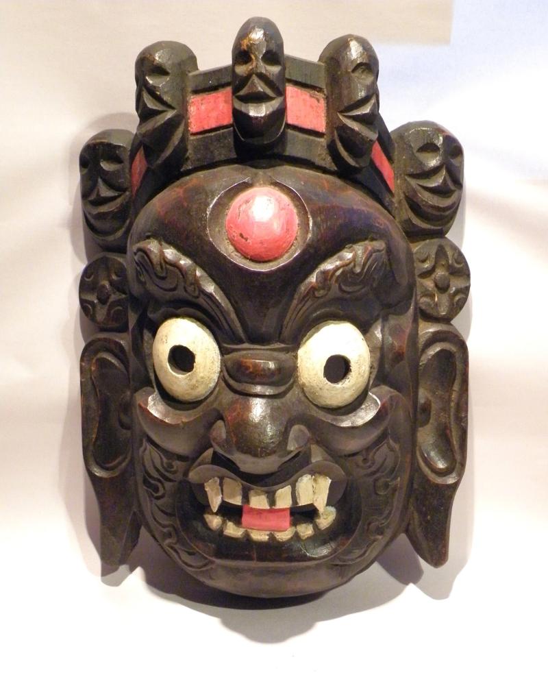 Vintage Large Carved Wooden Mask.