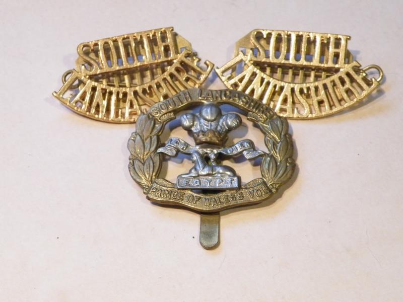 South Lancashire Regiment Badge Set.