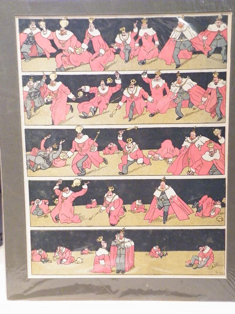 WW1 German Propaganda Lithograph –  Kings of Europe