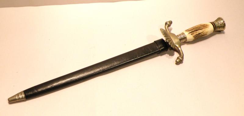 Vintage German Hunting Dagger – Etched Blade.