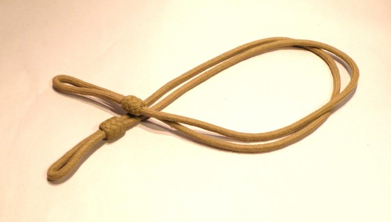 WW2 Officers Buff Coloured Lanyard.