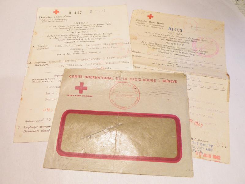 2 Red Cross Messages from Jersey.