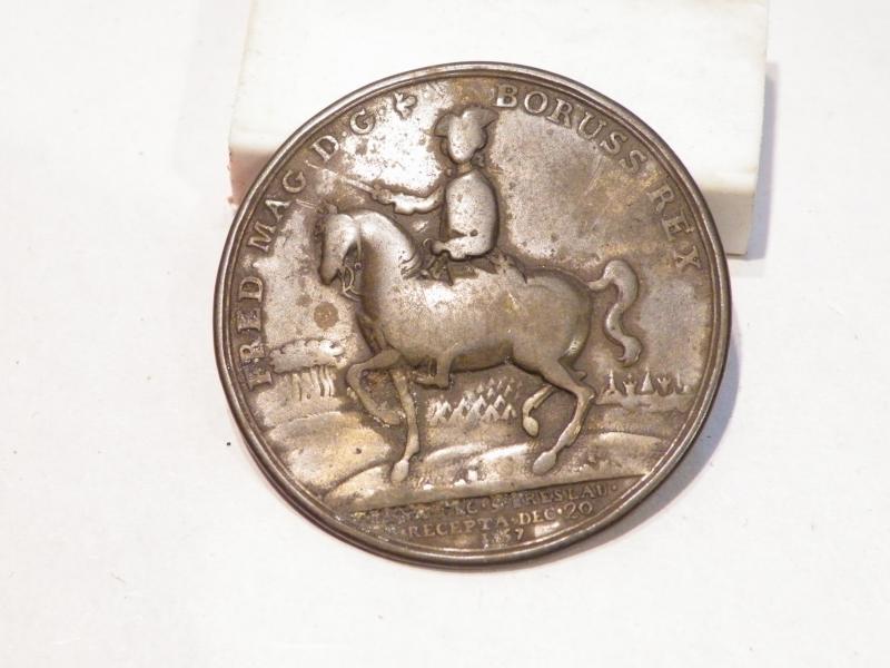 Scarce Battle of Rossbach Medallion 1757.