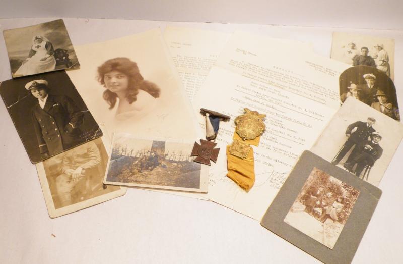 WW1 Era American WRC Medals & Photos to Nurse Boyle.
