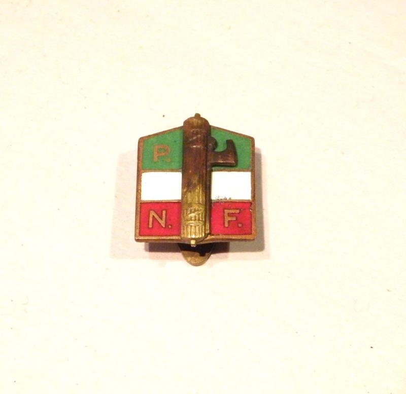 Italian National Fascist Party Badge.