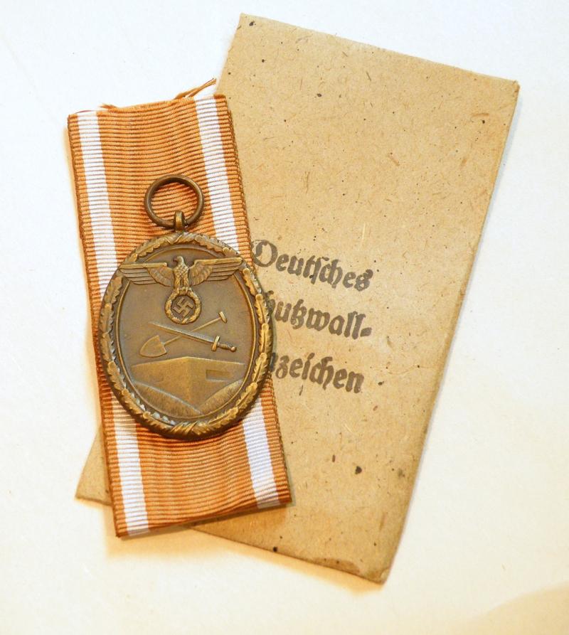 WW2 Era German West Wall Medal.