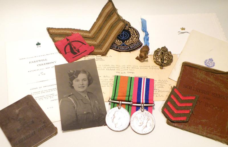 WW2 Pair to Robertson ATS 6th AA Group.