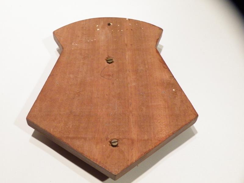 Vintage Metal Mounted on Wood Hand Painted Plaque for HMS Devonshire