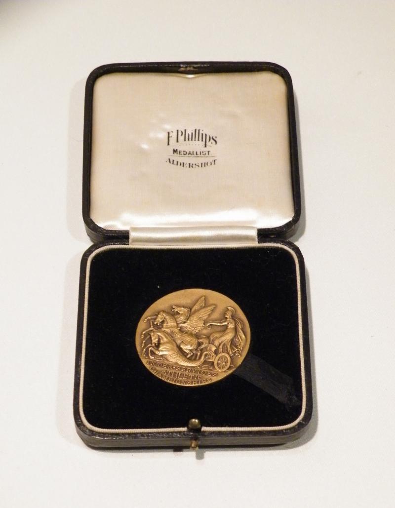 1937 Inter-Services Sports Medallion.