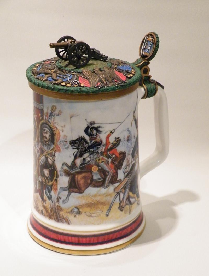 Vintage Royal Doulton For Franklin Mint- Battle of Waterloo Tankard