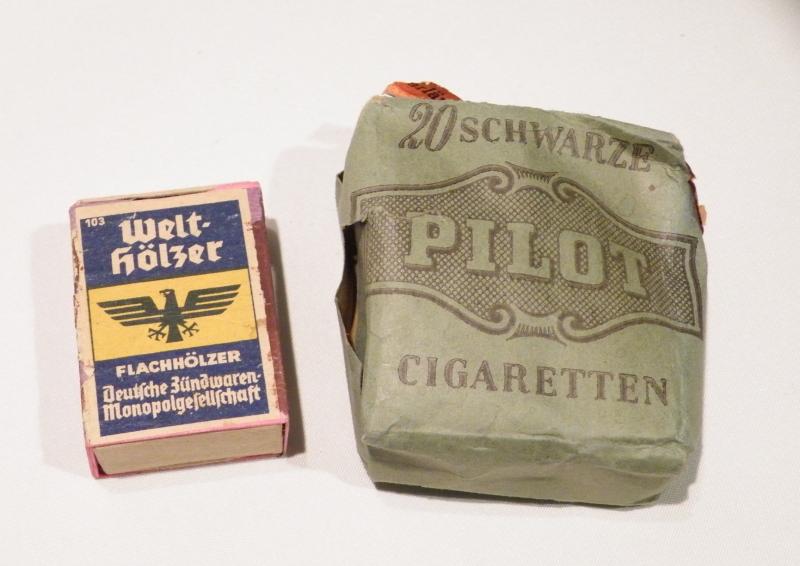 WW2 Era German Cigarettes and Matches.