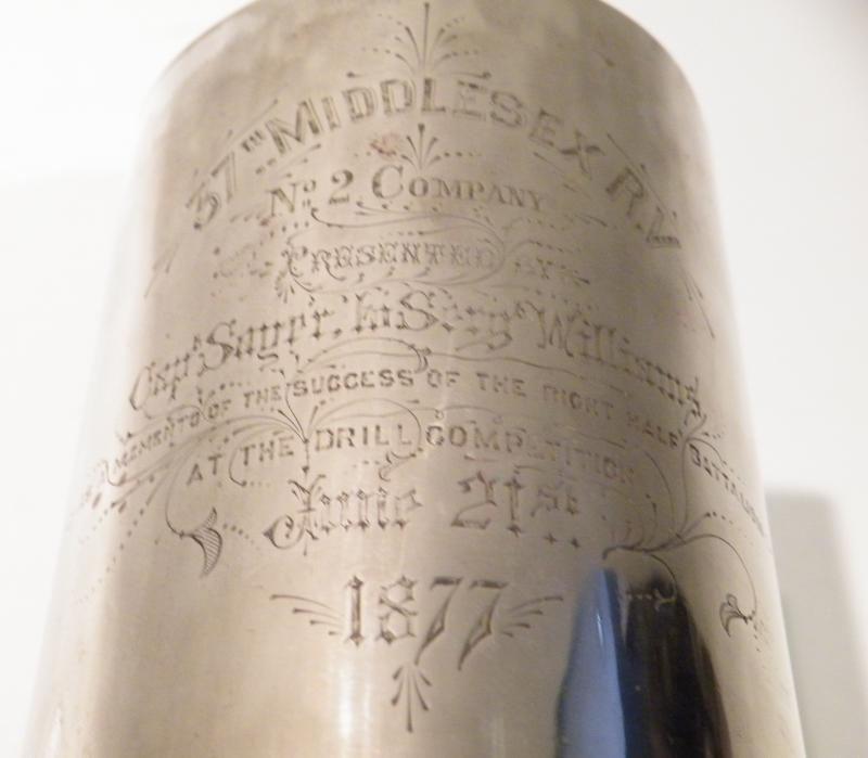 Victorian Bloomsbury Rifles Drill Trophy 1877.