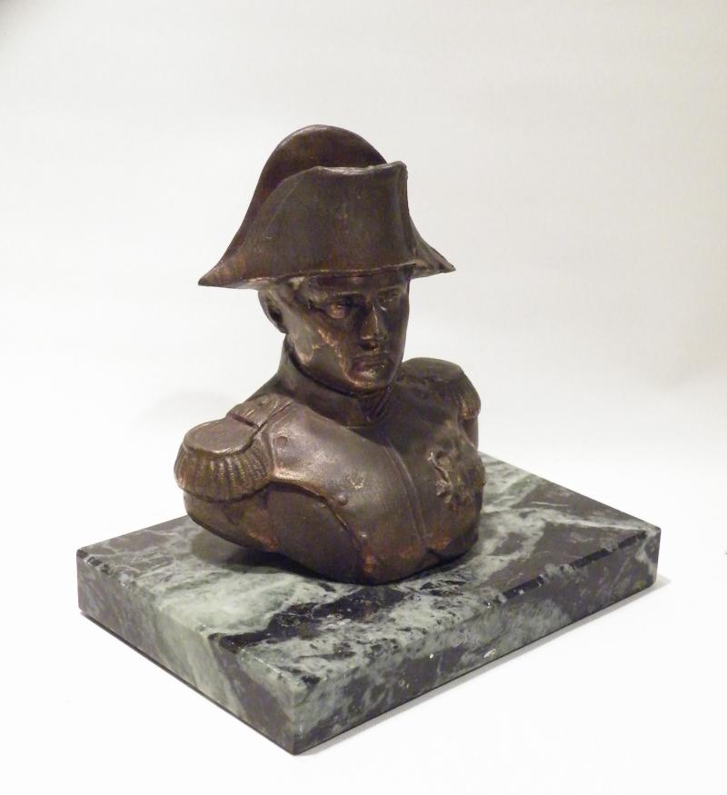 Antique Bronzed Bust of Napoleon on Marble Base