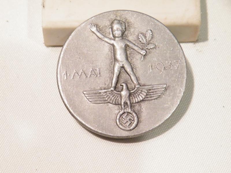 1937 German May Day Badge.