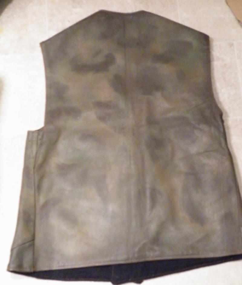 Scarce WW2 Lether Jerkin Camouflage Pattern.