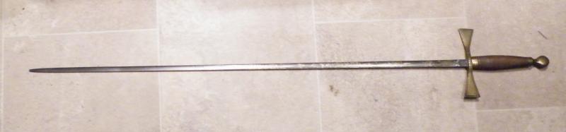 Antique Masonic Templers Sword by Kenning.
