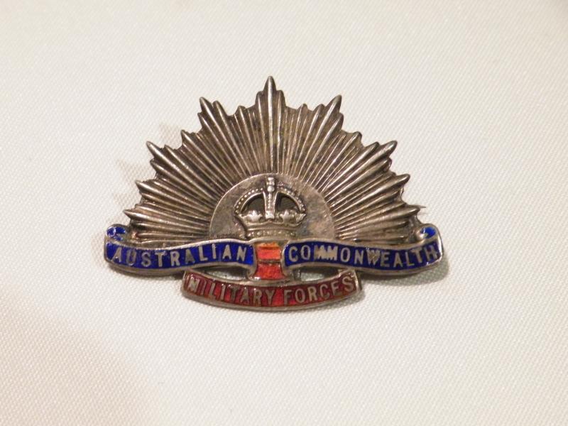 WW1 Era Sterling Silver Australian Commonwealth Sweetheart Brooch