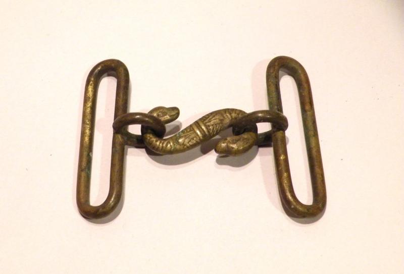 Victorian Military Snake Belt Clasp.