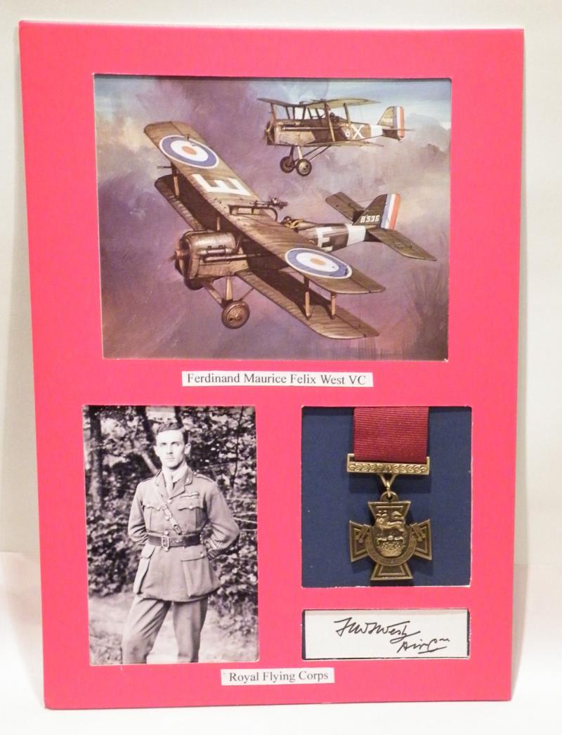 Rare Original Signature of Ferdinand M F West VC RFC.
