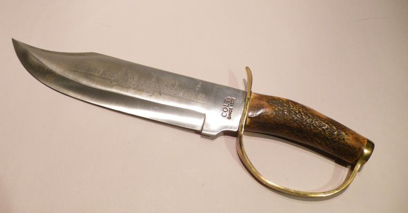Vintage Colt Rough Rider Bowie Knife Colonel Mosby Tribute.