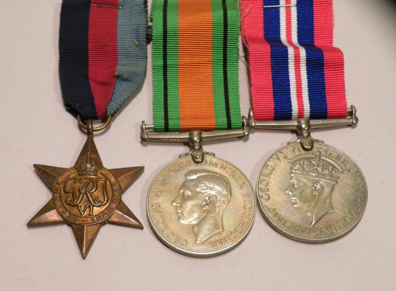 WW2 Medal Trio to Sapper Stone RE Accidently Killed 1941.