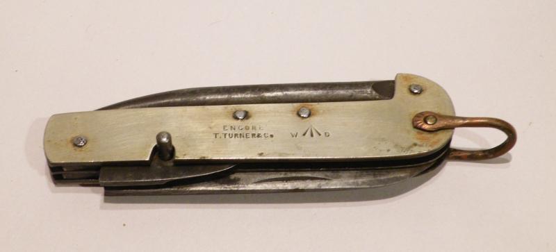 Early WW1 Military Issue Clasp Knife – T. Turner Sheffield
