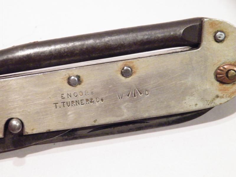 Early WW1 Military Issue Clasp Knife – T. Turner Sheffield