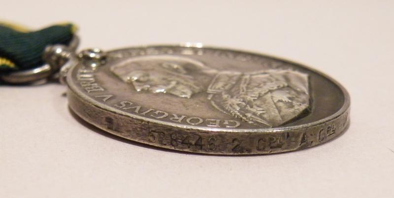 WW1 Territorial Force Medal Group to Rowney RE Sig Coy.